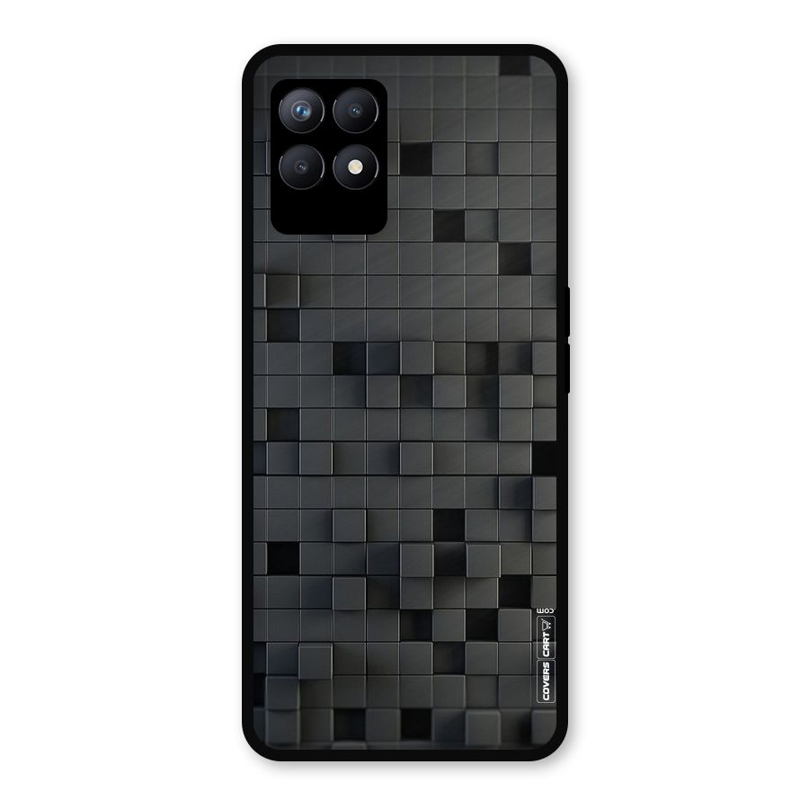 Black Bricks Metal Back Case for Realme Narzo 50