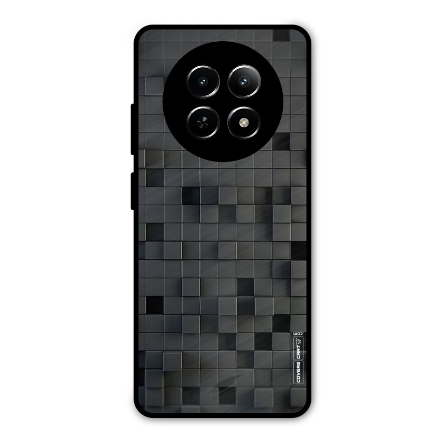 Black Bricks Metal Back Case for Realme Narzo N65