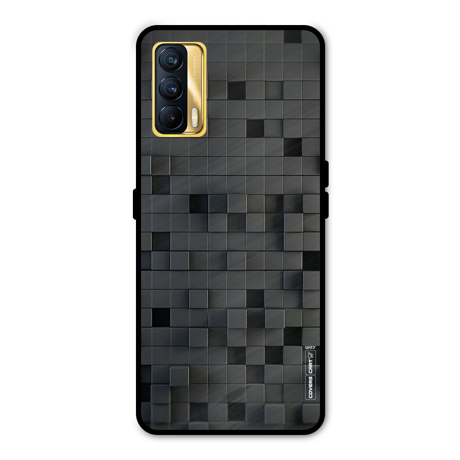 Black Bricks Metal Back Case for Realme X7