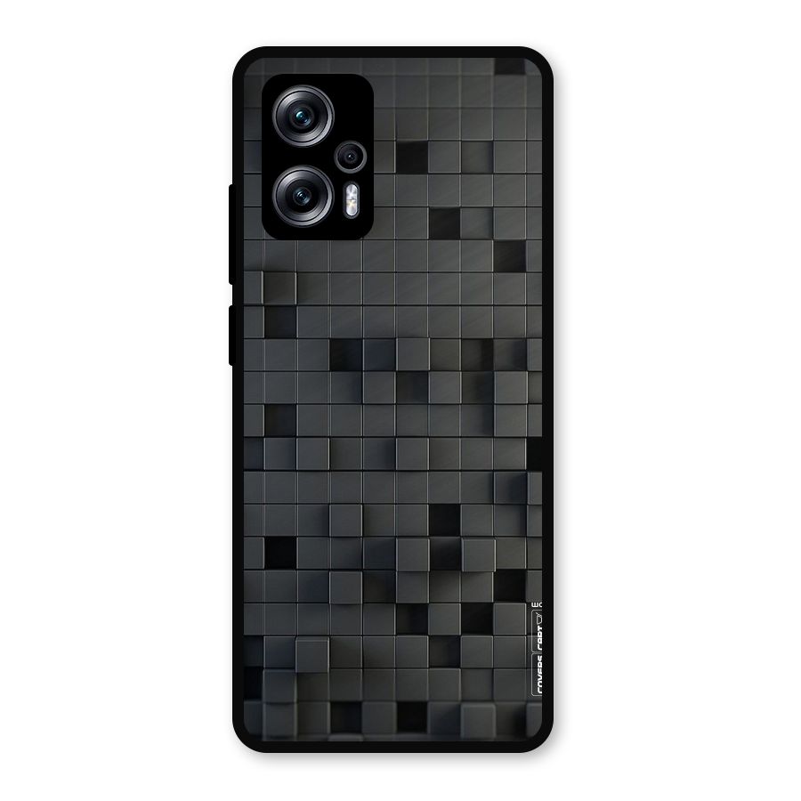 Black Bricks Metal Back Case for Redmi K50i