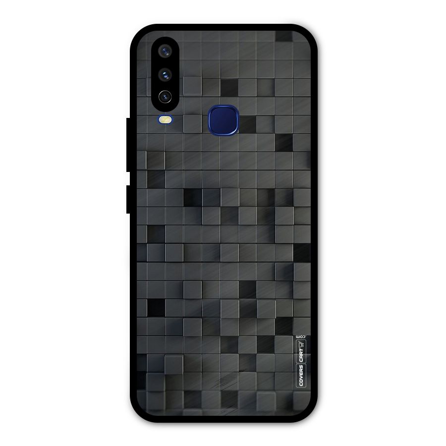 Black Bricks Metal Back Case for Vivo V17