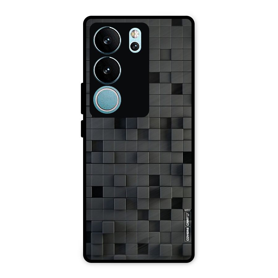 Black Bricks Metal Back Case for Vivo V29