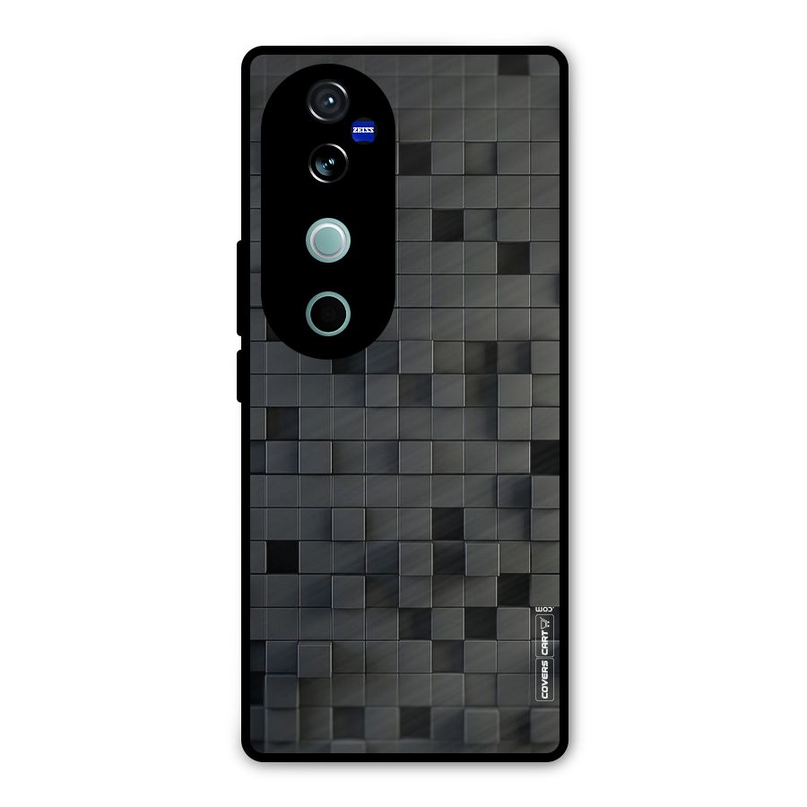 Black Bricks Metal Back Case for Vivo V40
