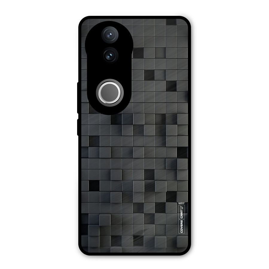 Black Bricks Metal Back Case for Vivo V50