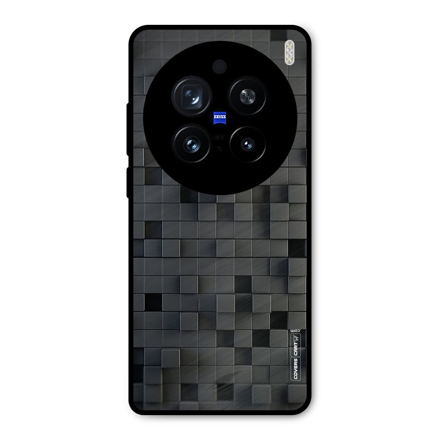 Black Bricks Metal Back Case for Vivo X200 Pro