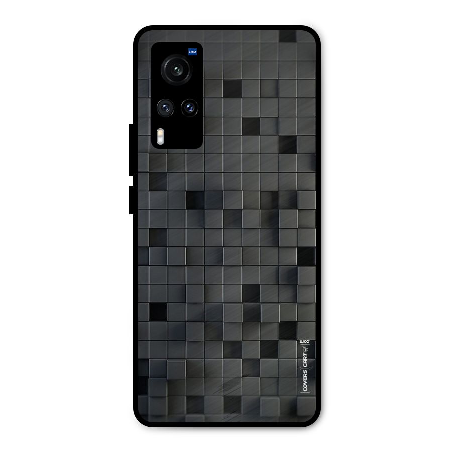 Black Bricks Metal Back Case for Vivo X60