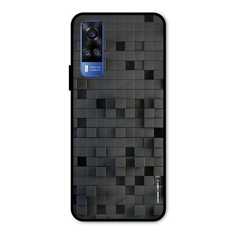 Black Bricks Metal Back Case for Vivo Y51A