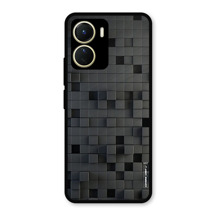 Black Bricks Metal Back Case for Vivo Y56