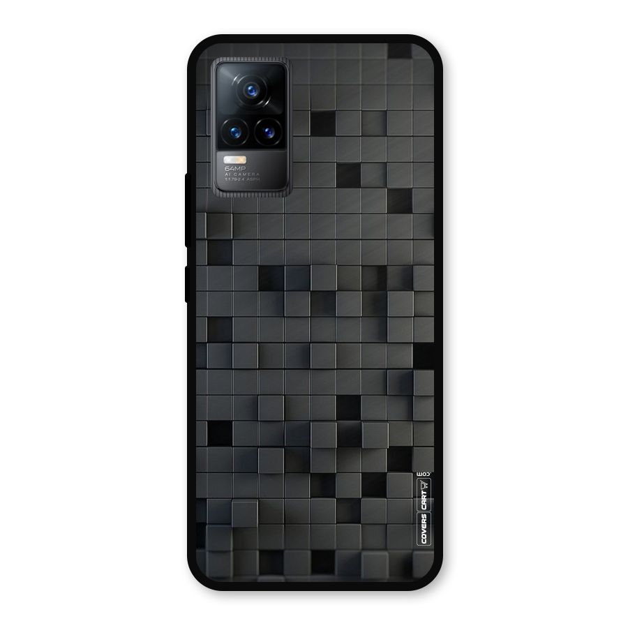 Black Bricks Metal Back Case for Vivo Y73