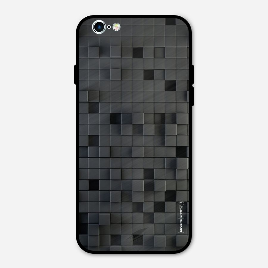 Black Bricks Metal Back Case for iPhone 6 6s