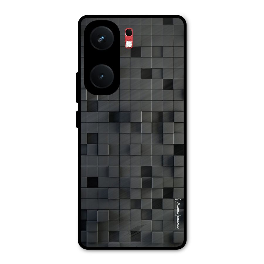 Black Bricks Metal Back Case for iQOO Neo 9 Pro