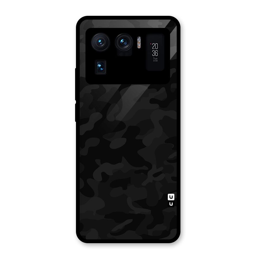 Black Camouflage Glass Back Case for Mi 11 Ultra