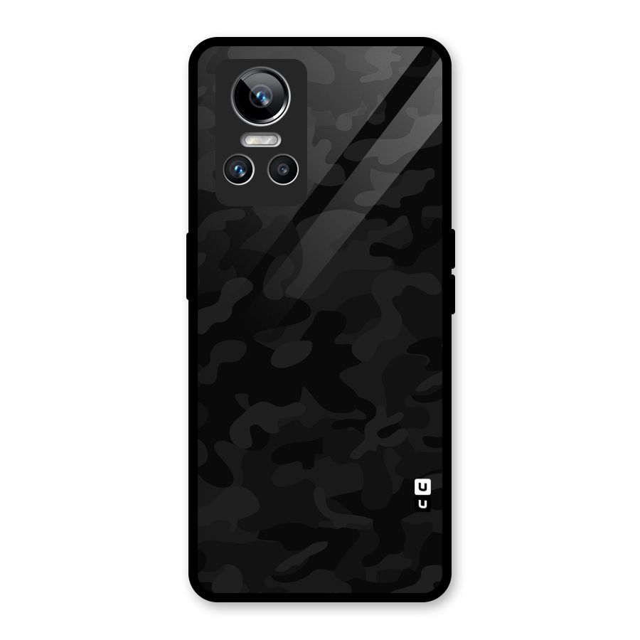 Black Camouflage Glass Back Case for Realme GT Neo 3