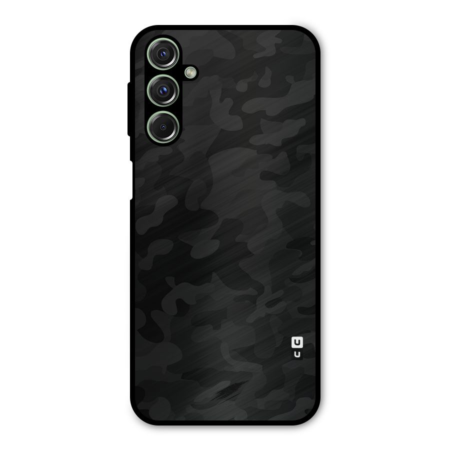 Black Camouflage Metal Back Case for Galaxy F34