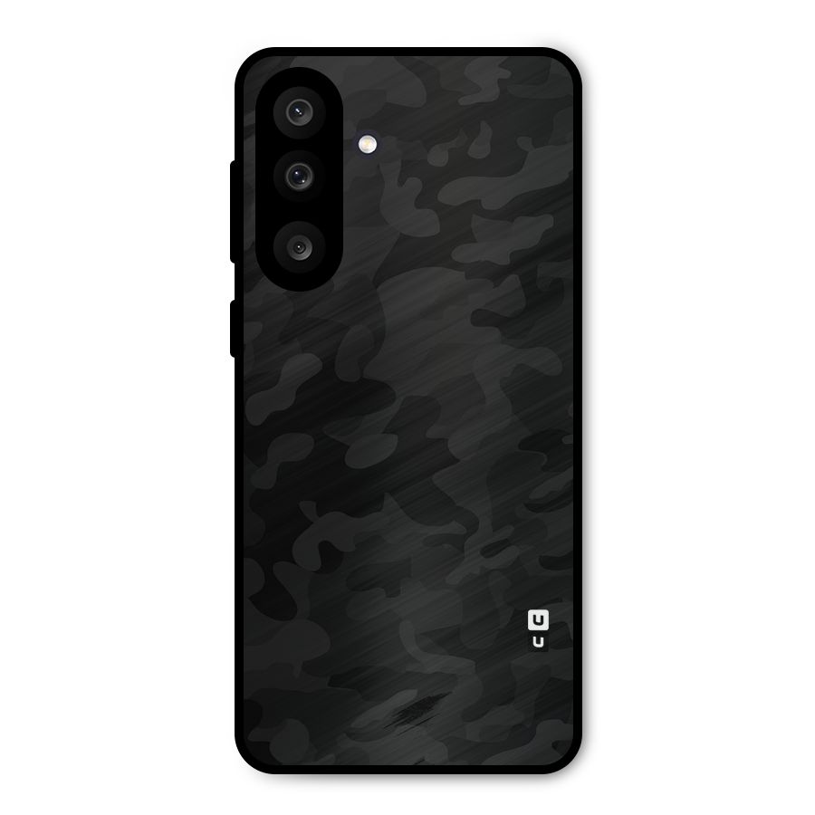 Black Camouflage Metal Back Case for Galaxy M56