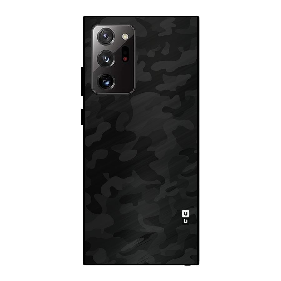 Black Camouflage Metal Back Case for Galaxy Note 20 Ultra