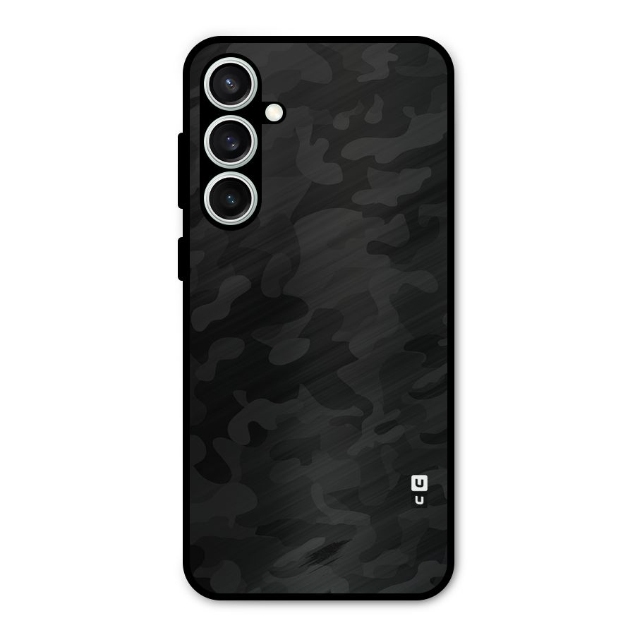 Black Camouflage Metal Back Case for Galaxy S23 FE