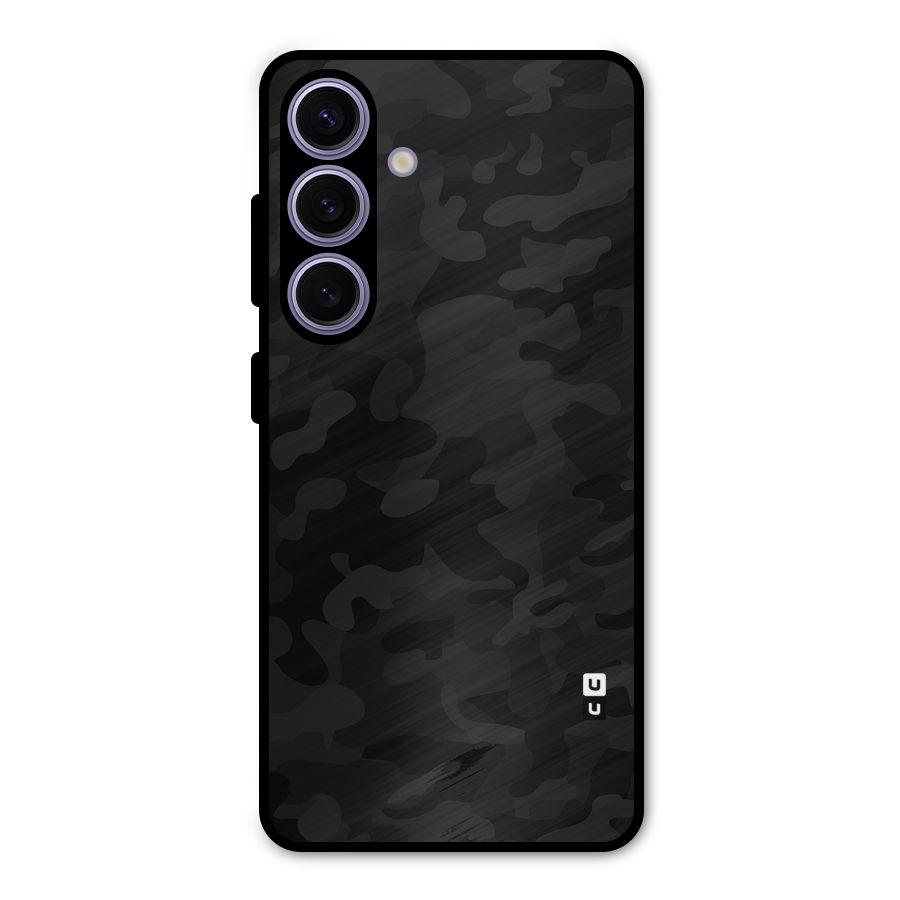 Black Camouflage Metal Back Case for Galaxy S24