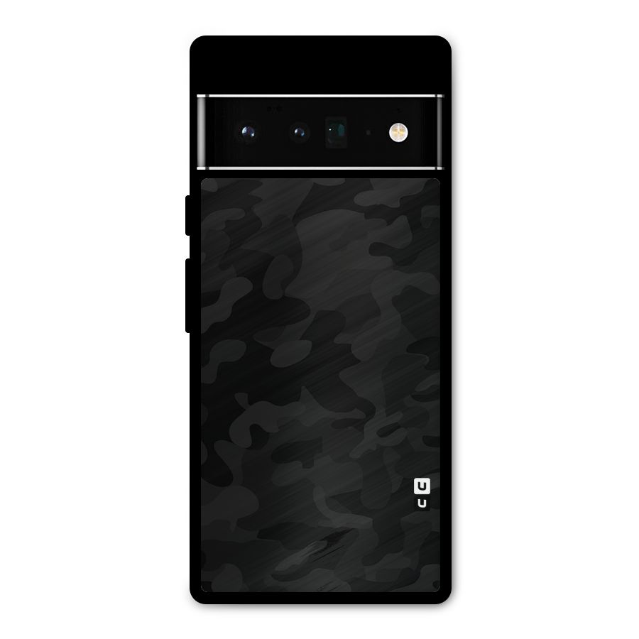 Black Camouflage Metal Back Case for Google Pixel 6 Pro