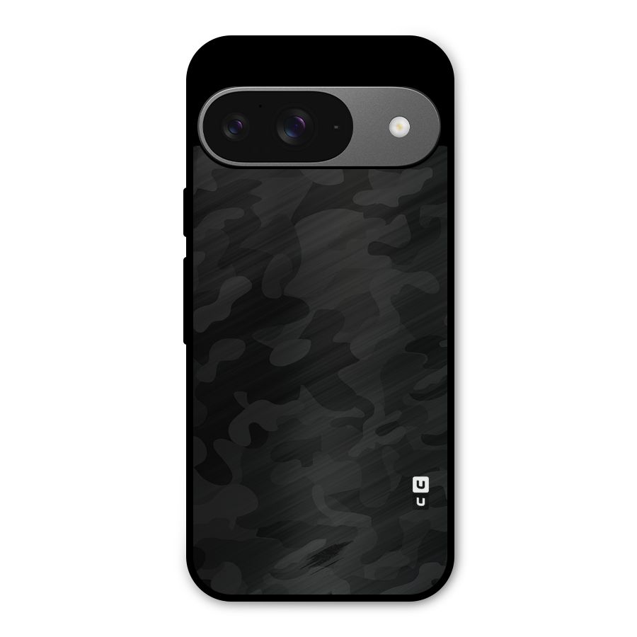 Black Camouflage Metal Back Case for Google Pixel 9