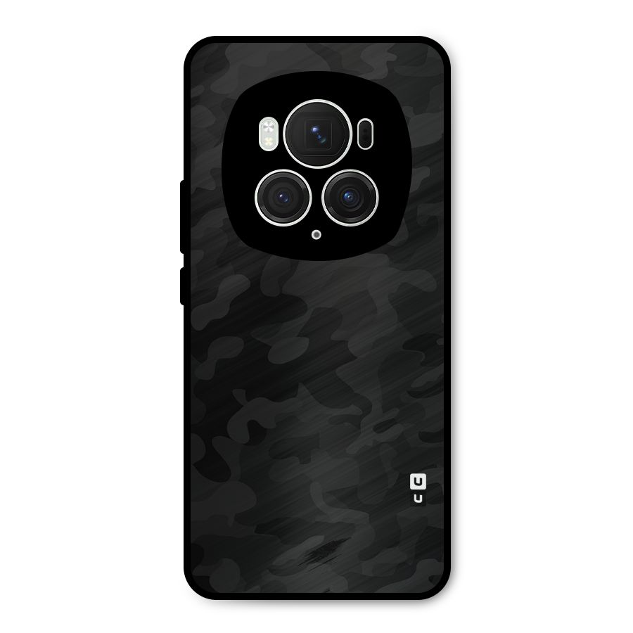 Black Camouflage Metal Back Case for Honor Magic6 Pro