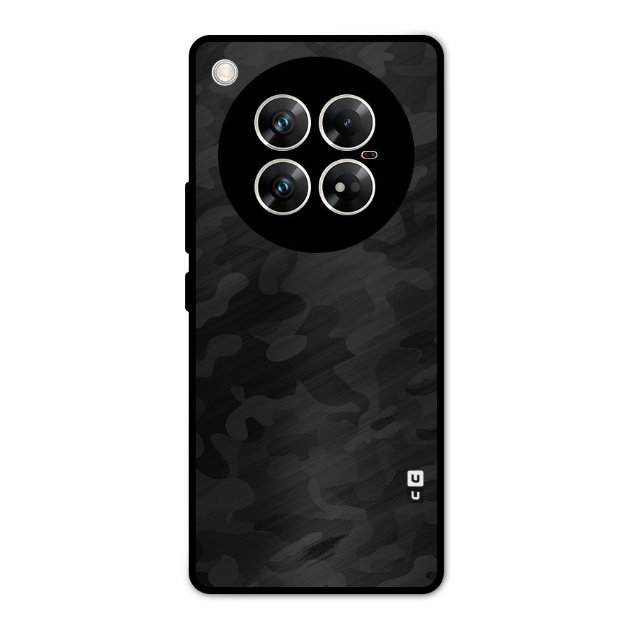 Black Camouflage Metal Back Case for Infinix Zero 40 5G