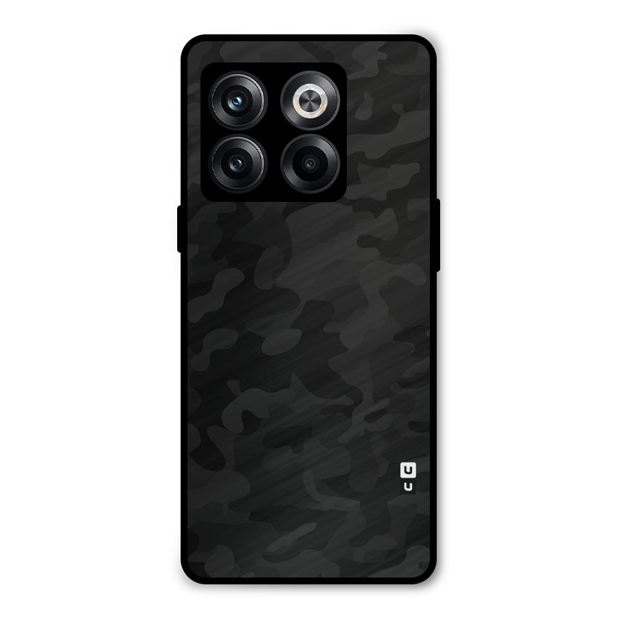 Black Camouflage Metal Back Case for OnePlus 10T