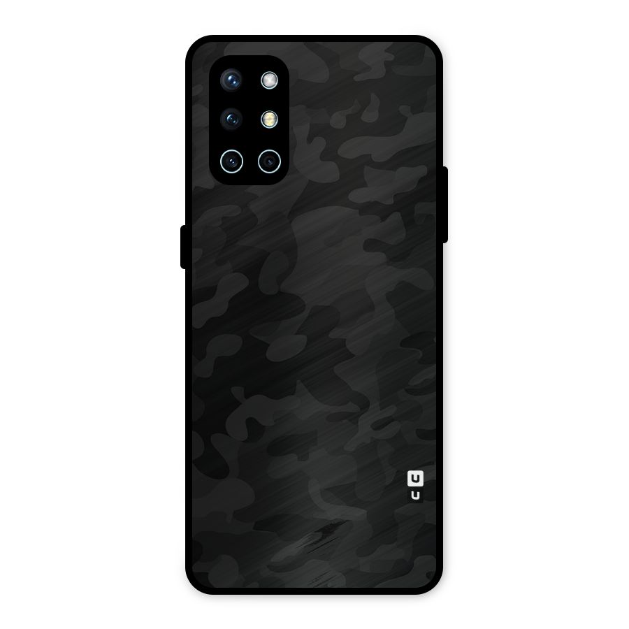 Black Camouflage Metal Back Case for OnePlus 9R