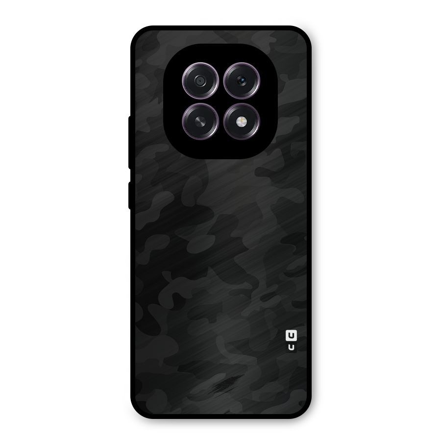 Black Camouflage Metal Back Case for Oppo F29