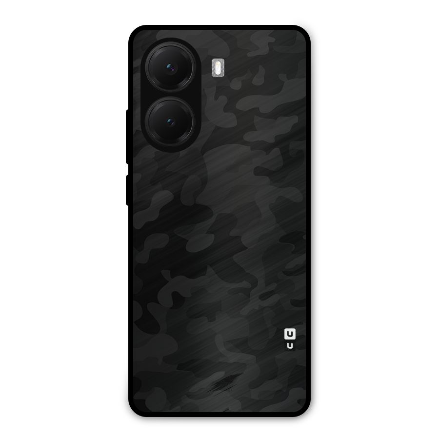 Black Camouflage Metal Back Case for Poco X7 Pro