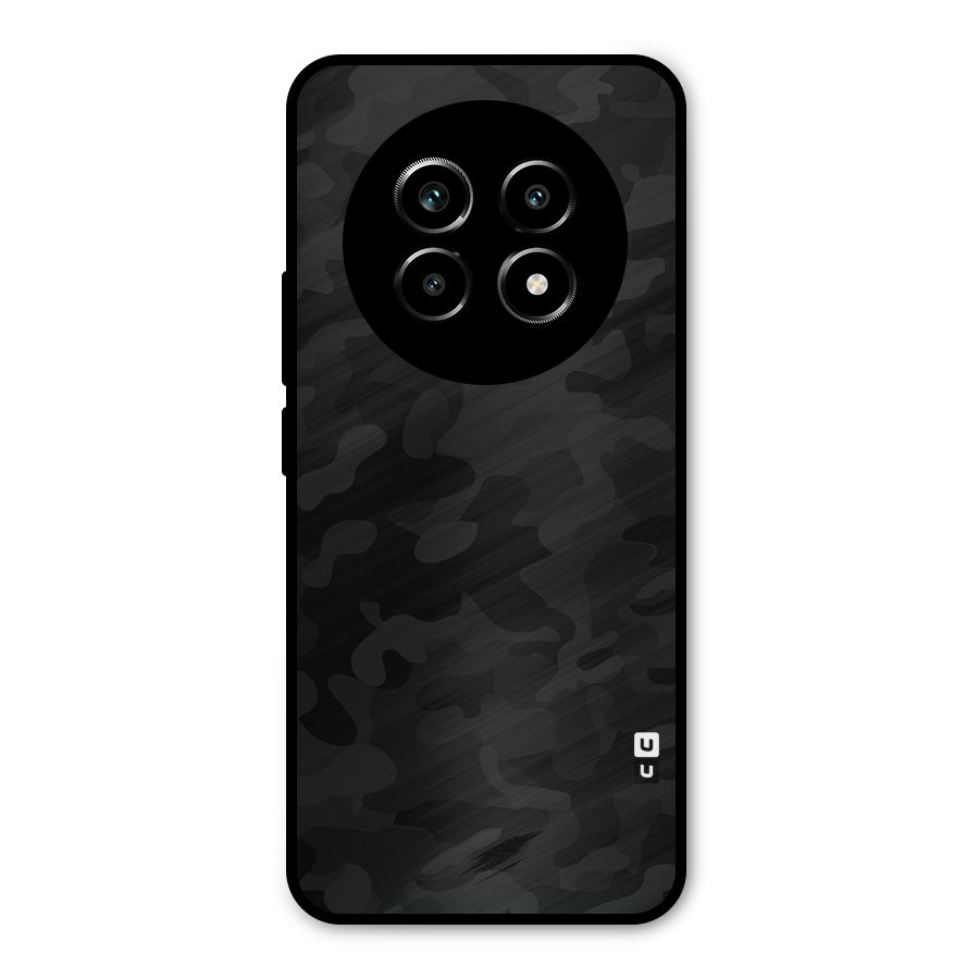 Black Camouflage Metal Back Case for Realme 13 Pro