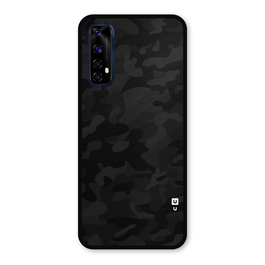 Black Camouflage Metal Back Case for Realme 7