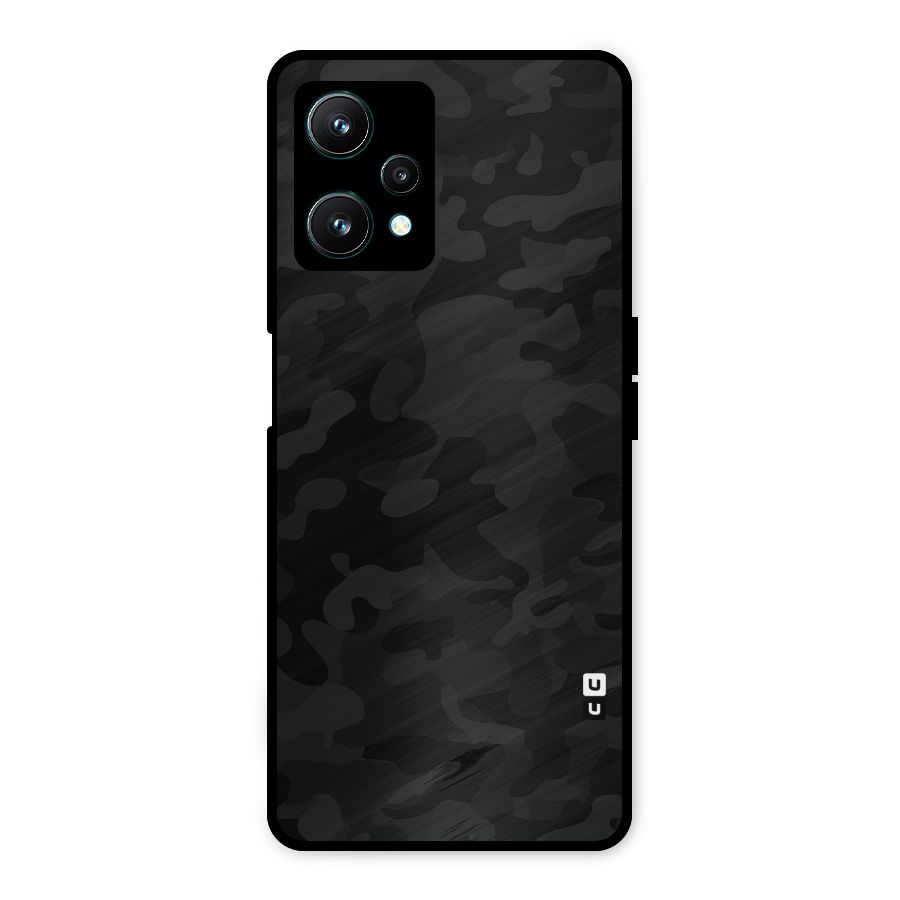 Black Camouflage Metal Back Case for Realme 9 Pro 5G