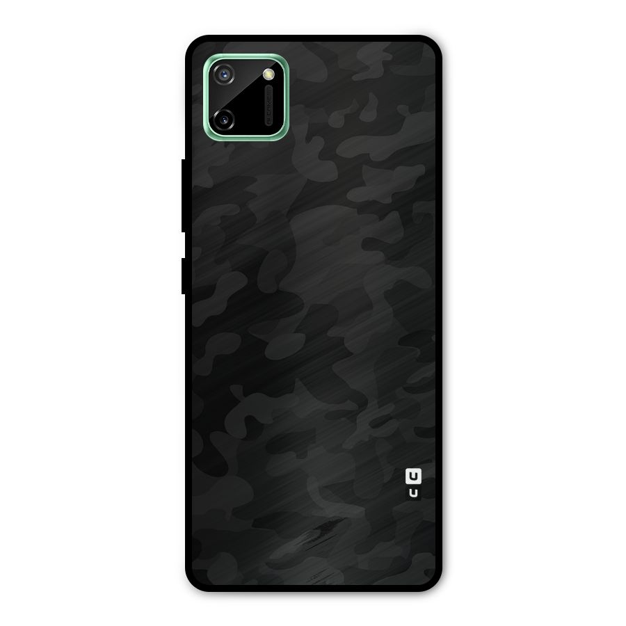 Black Camouflage Metal Back Case for Realme C11
