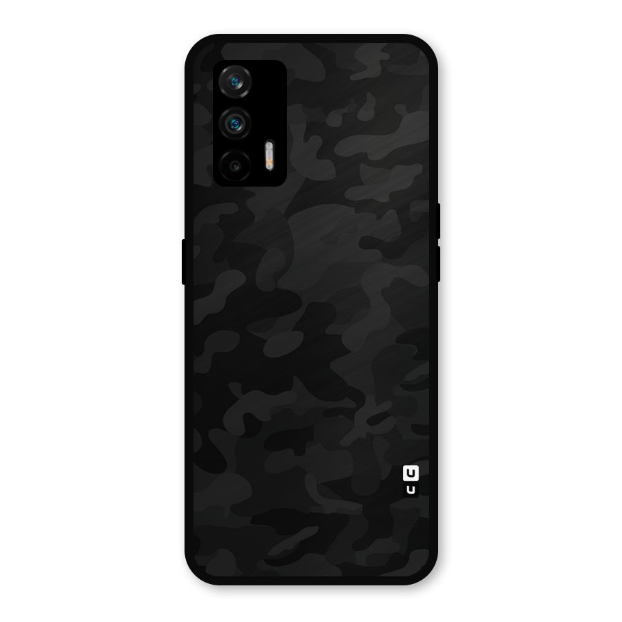 Black Camouflage Metal Back Case for Realme GT 5G