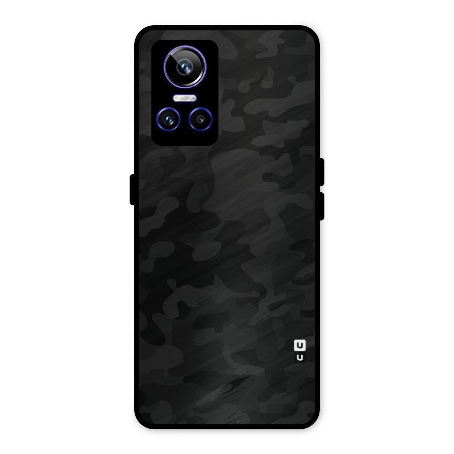 Black Camouflage Metal Back Case for Realme GT Neo 3