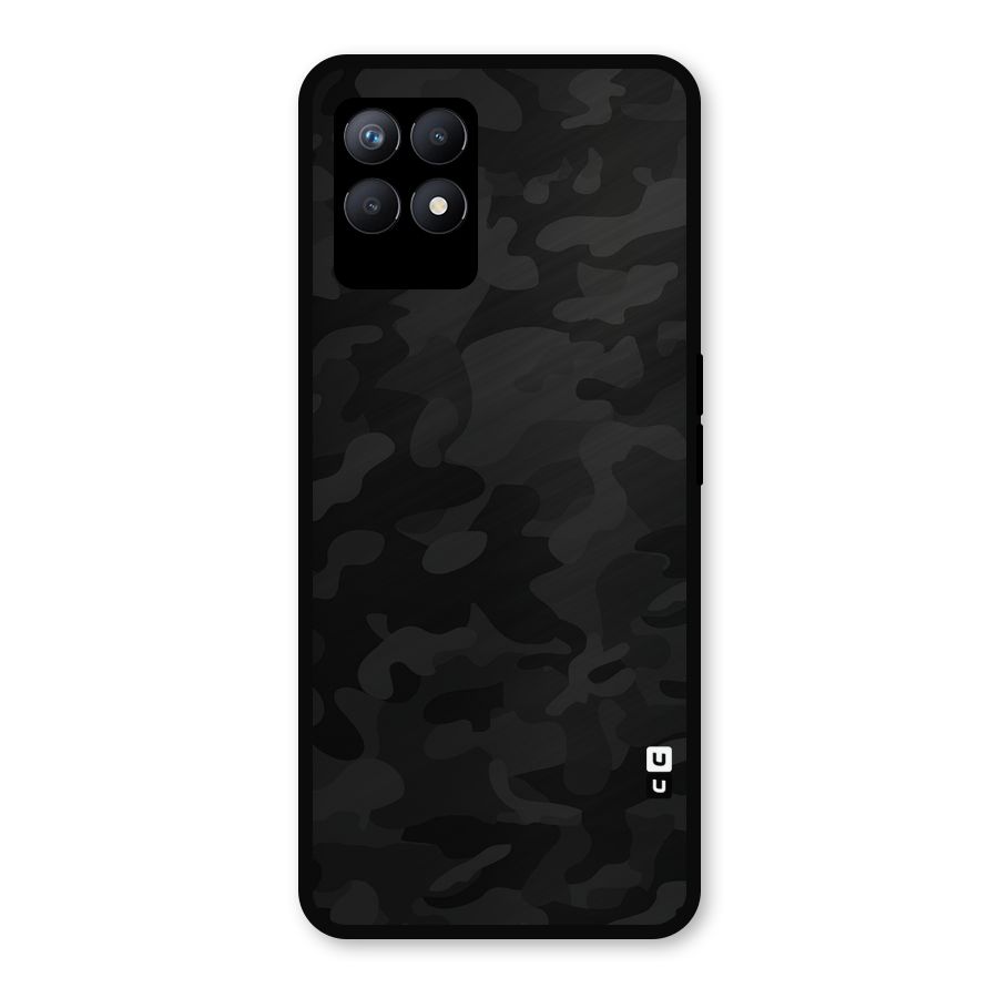 Black Camouflage Metal Back Case for Realme Narzo 50