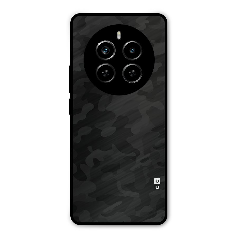 Black Camouflage Metal Back Case for Realme P1 Pro