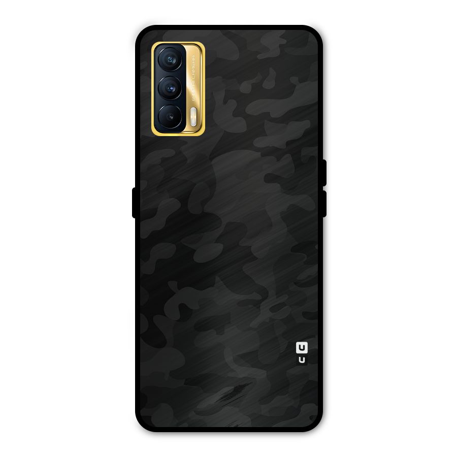 Black Camouflage Metal Back Case for Realme X7