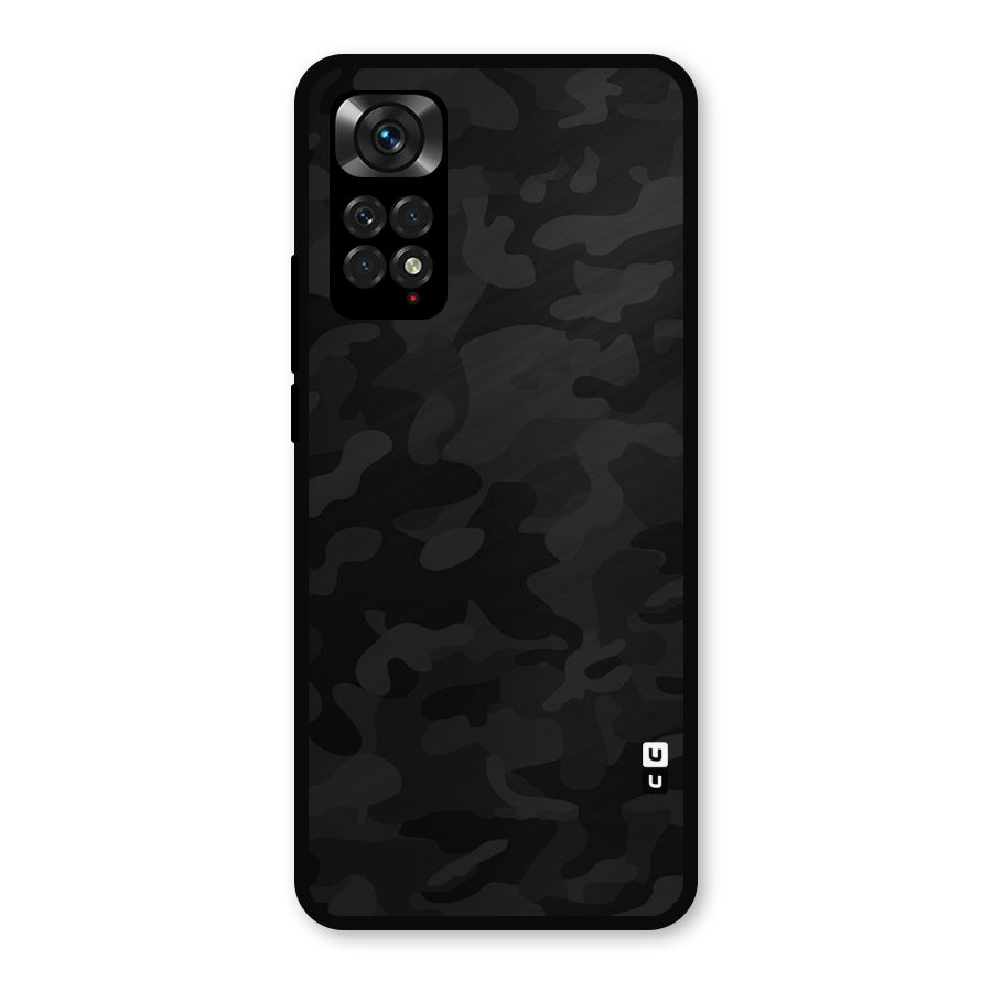 Black Camouflage Metal Back Case for Redmi Note 11s