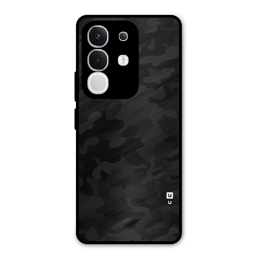 Black Camouflage Metal Back Case for Vivo T4x