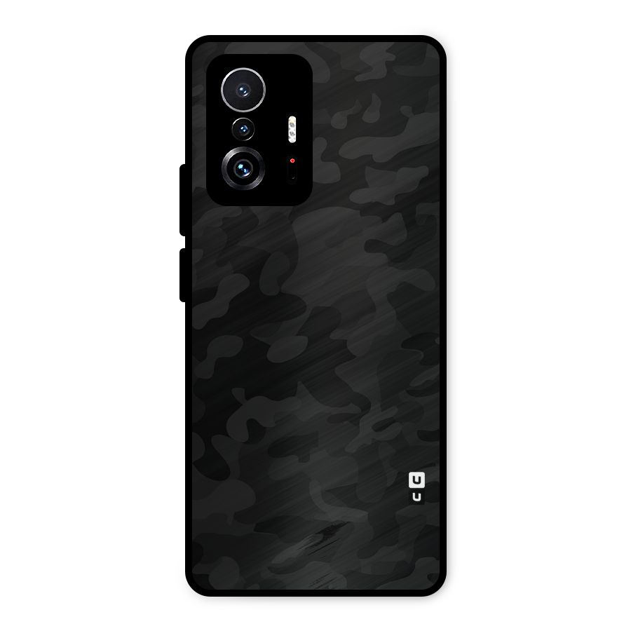 Black Camouflage Metal Back Case for Xiaomi 11T Pro
