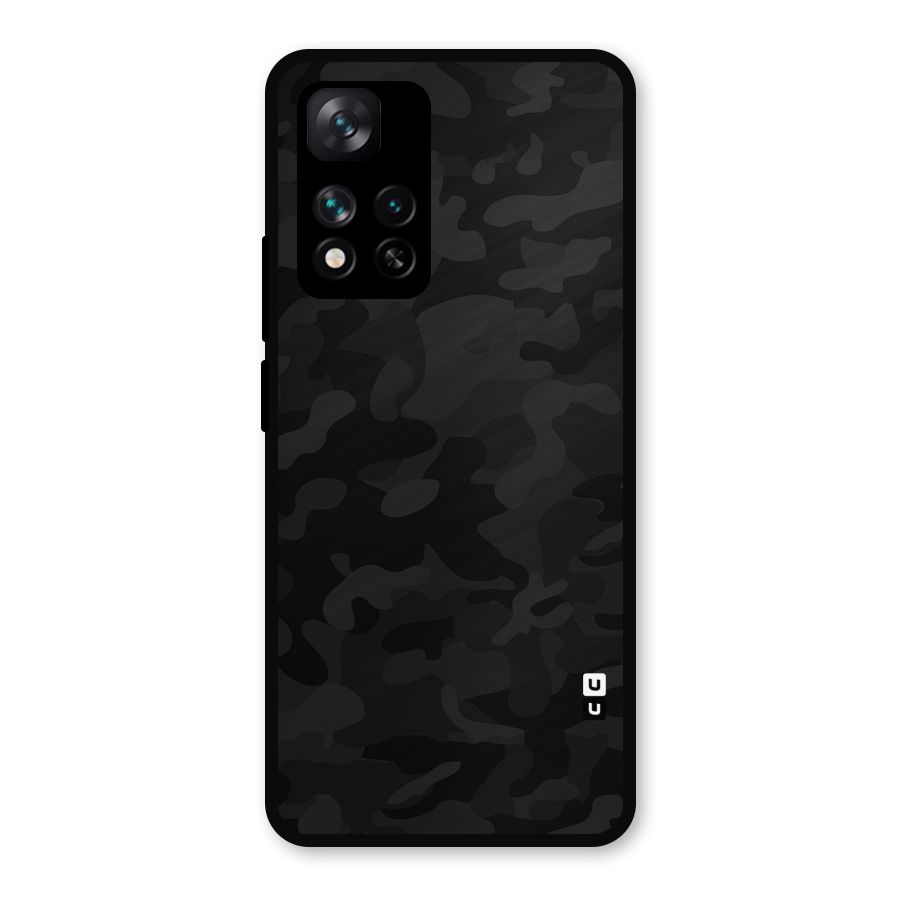Black Camouflage Metal Back Case for Xiaomi 11i 5G