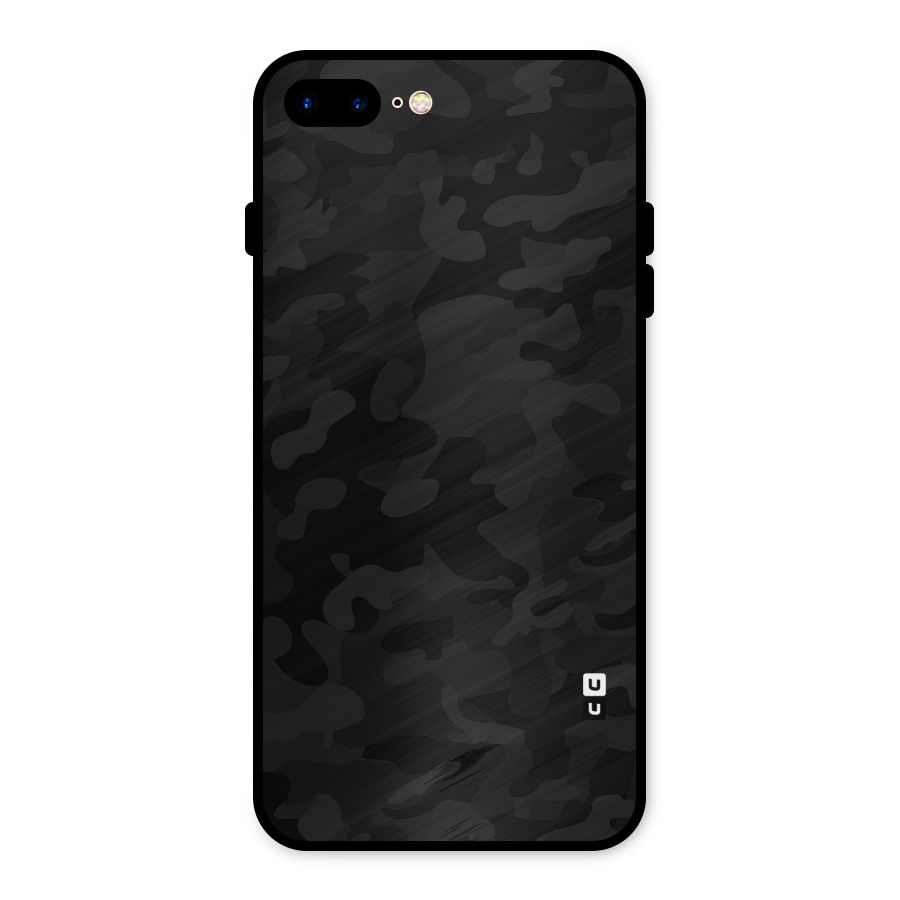 Black Camouflage Metal Back Case for iPhone 7 Plus