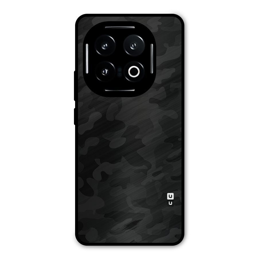 Black Camouflage Metal Back Case for iQOO 13