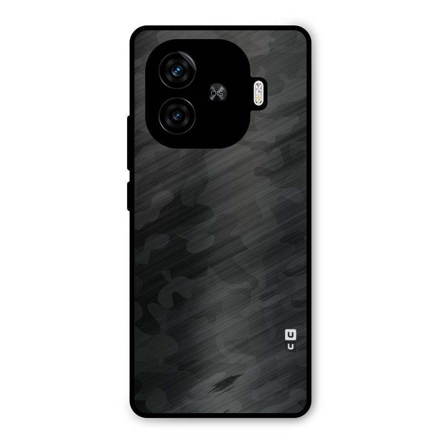 Black Camouflage Metal Back Case for iQOO Neo 10R