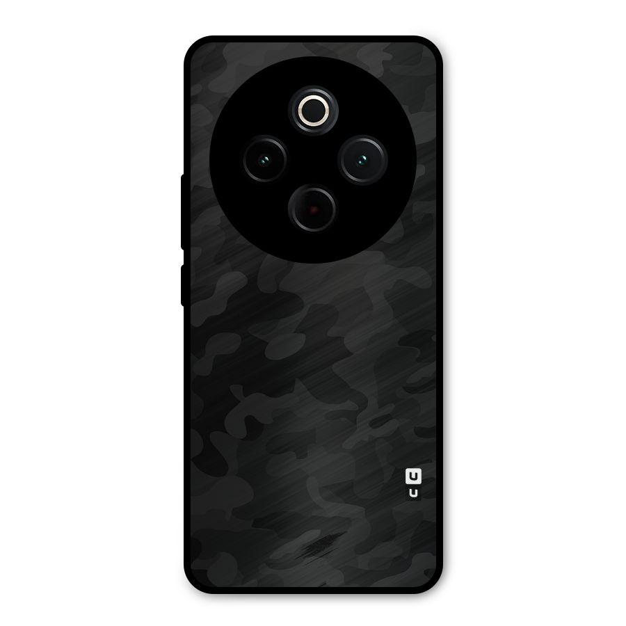 Black Camouflage Metal Back Case for iQOO Z10