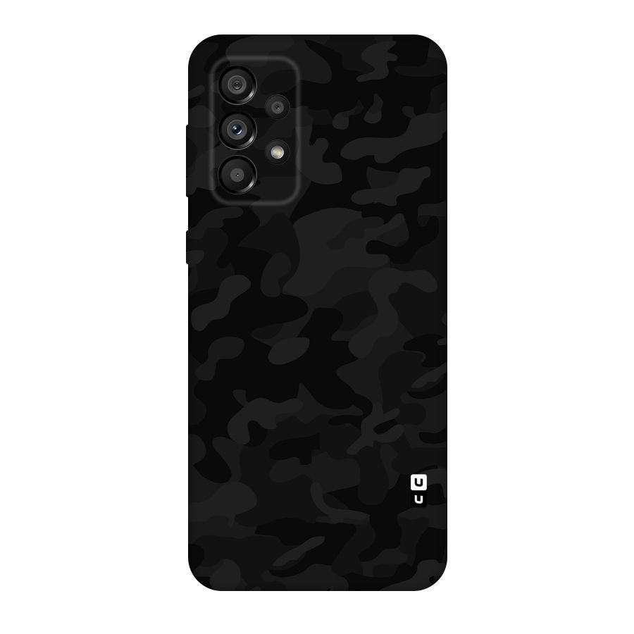 Black Camouflage Original Polycarbonate Back Case for Galaxy A73 5G