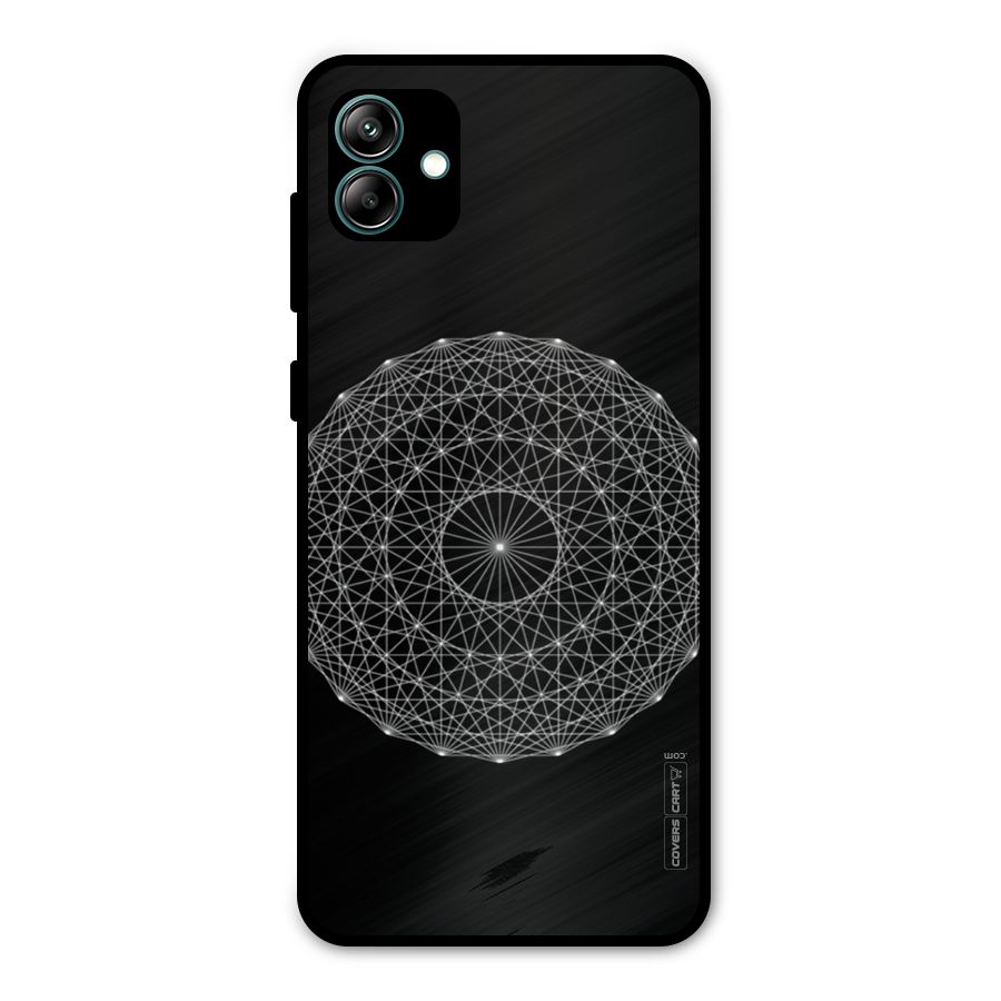 Black Clipart Metal Back Case for Galaxy A04