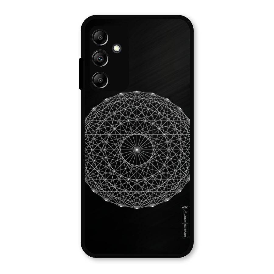 Black Clipart Metal Back Case for Galaxy A14 5G